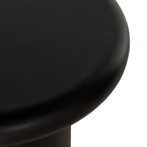 Accent & End Tables-Kirkland's Home Zach Charcoal Wood Pedestal End Table Black