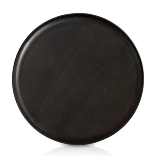 Accent & End Tables-Kirkland's Home Zach Charcoal Wood Pedestal End Table Black