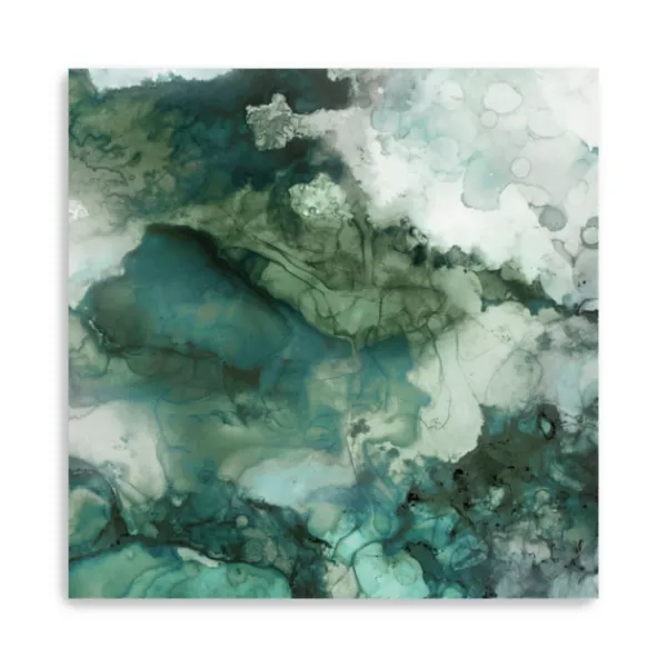 Canvas Art-Kirkland's Home Zen Panel Ii Canvas Art Print Green/White