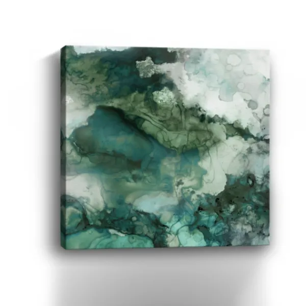Canvas Art-Kirkland's Home Zen Panel Ii Canvas Art Print Green/White