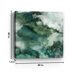 Canvas Art-Kirkland's Home Zen Panel Ii Canvas Art Print Green/White