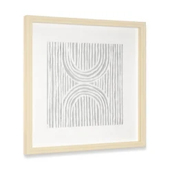 Wall Plaques-Kirkland's Home Zinnia I Shadowbox Framed Wall Plaque White/Gray
