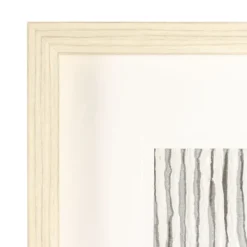 Wall Plaques-Kirkland's Home Zinnia I Shadowbox Framed Wall Plaque White/Gray