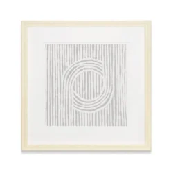 Wall Plaques-Kirkland's Home Zinnia Ii Shadowbox Framed Wall Plaque White/Gray