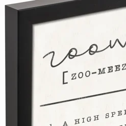 Wall Quotes & Signs-Kirkland's Home Zoomies Framed Canvas Art Print, 12X15 In. Black/Tan